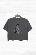 Halloween Just The Tip Myers Funny Crop Top For Women