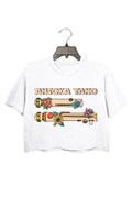 Retro Ahsoka Tano Jedi Lightsaber Floral Crop Top For Women