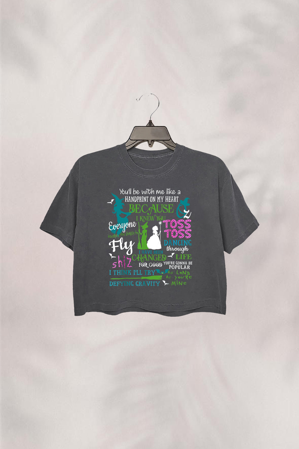 Halloween Party Wicked Musical Crop Top For Women