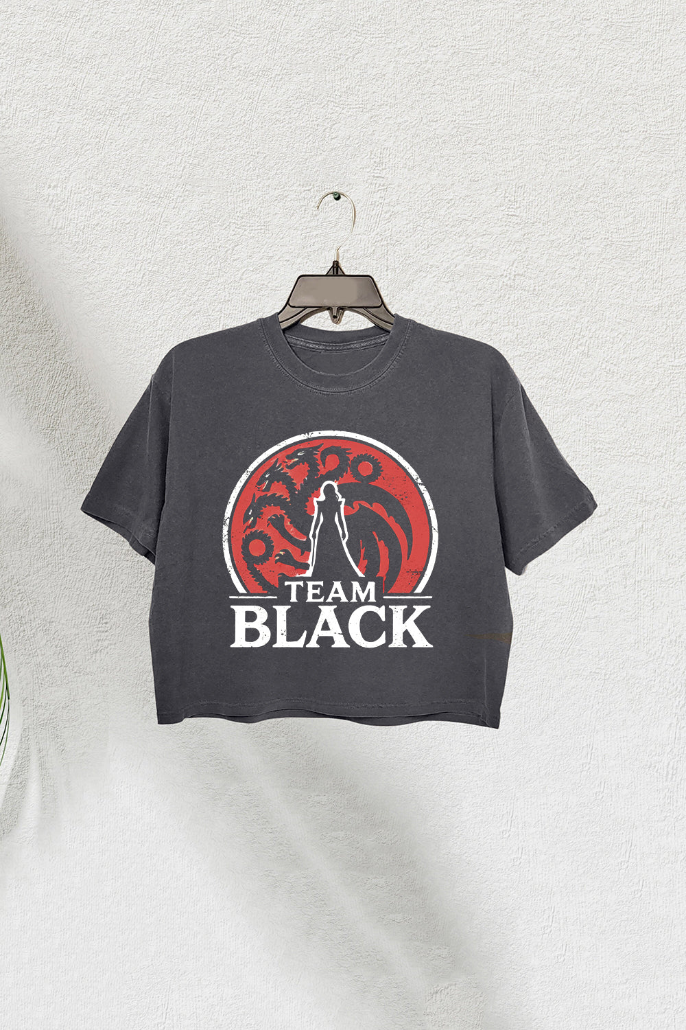 Dragon Team Black Merch Fantasy Crop Tee For Women